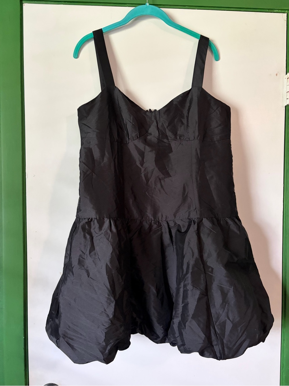 American Eagle Outfitters Black Textured Zip Dress